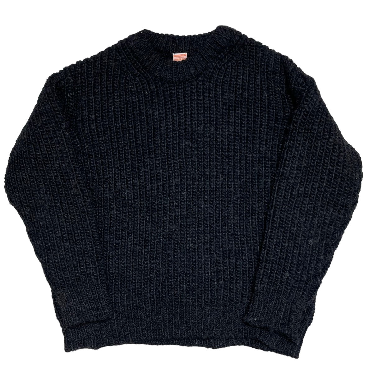 MAISON EUREKA(メゾン エウレカ) PLATING SWEATER クルーネックニット 059M ブラック サイズ  14｜【公式】カインドオルオンライン ブランド古着・中古通販【kindal】