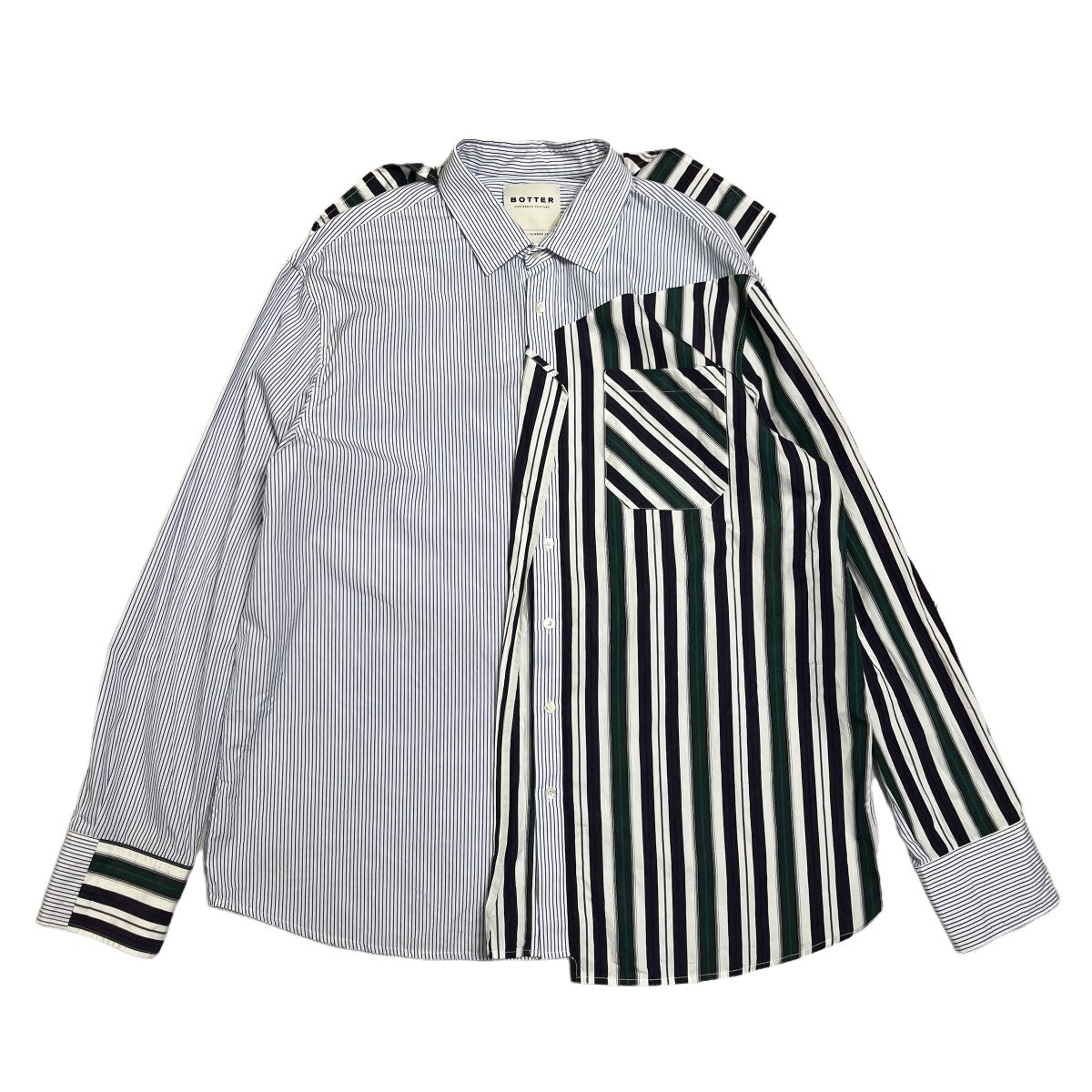 BOTTER(ボッター) LONG SLEEVE SHIRT WITH ATTACHED SCARF IN NECK ...