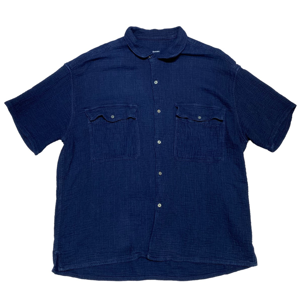 Porter Classic(ポータークラシック) SASHIKO SUPER LIGHT KEROUAC SHIRT 半袖シャツ ネイビー サイズ  13｜【公式】カインドオルオンライン ブランド古着・中古通販【kindal】