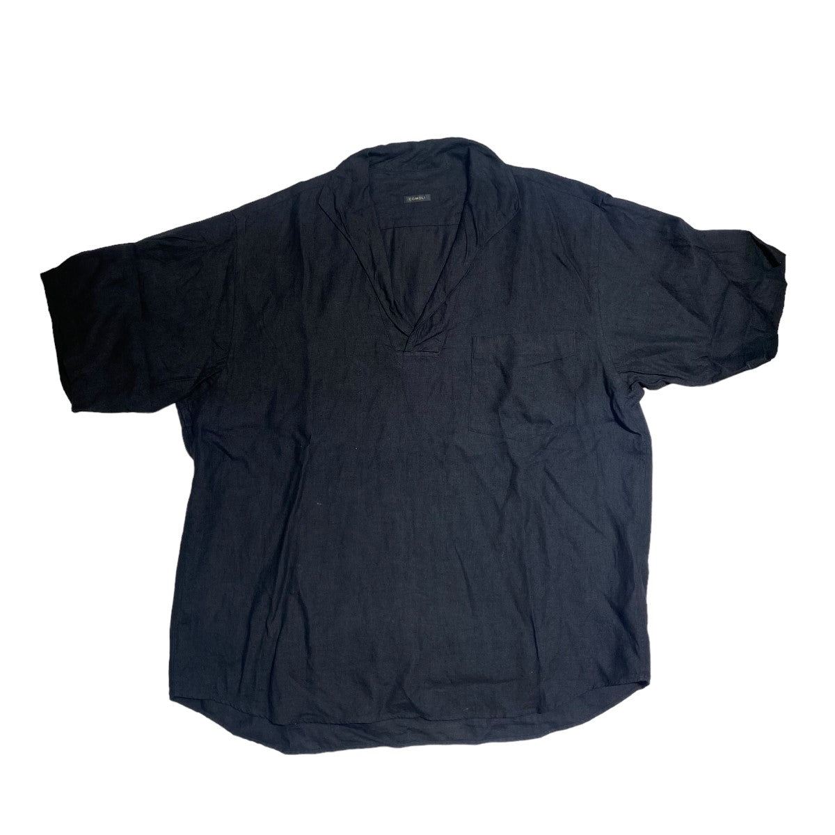 Colocomoli コモリ カナパスキッパーシャツ ブラック 黒 サイズ2