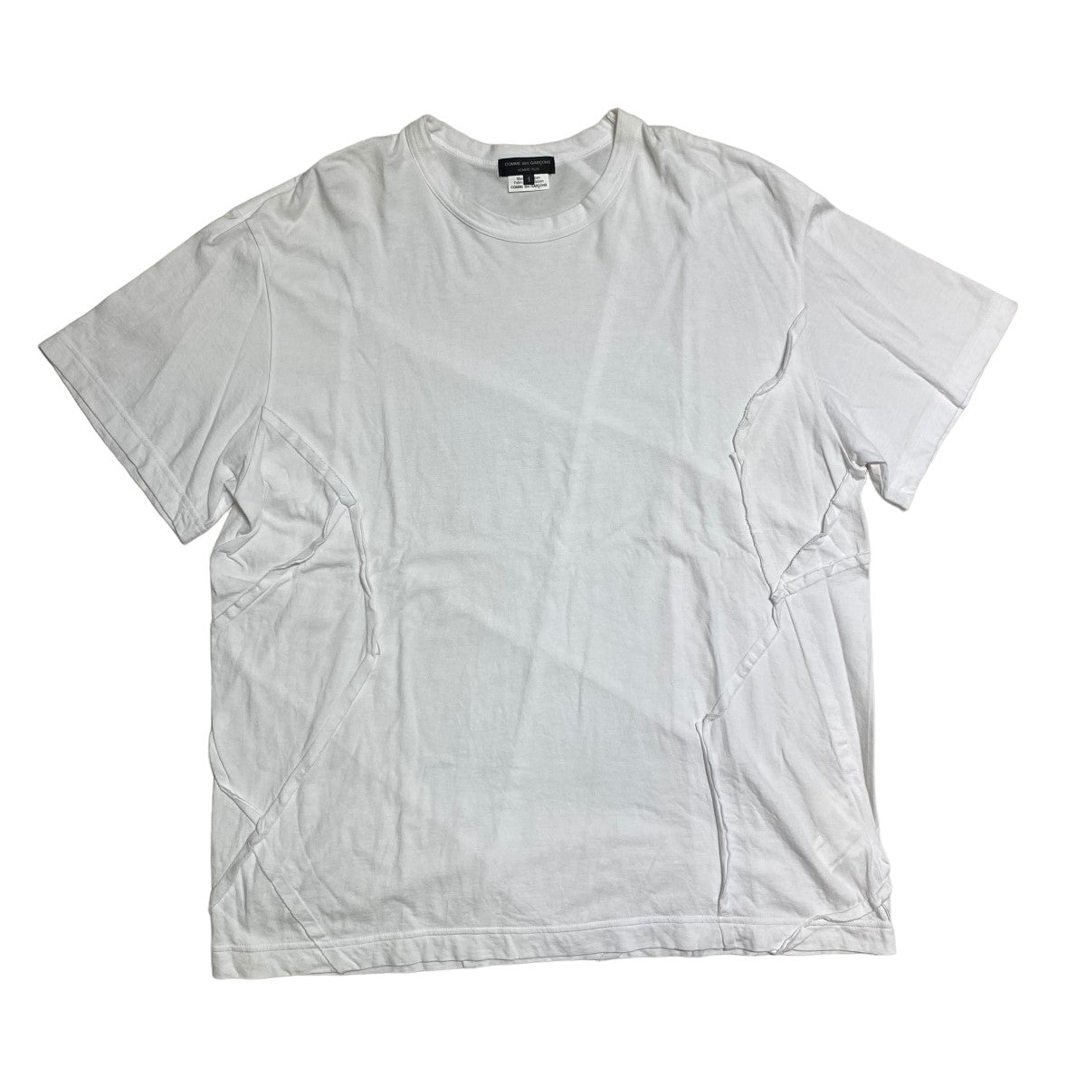 COMME des GARCONS HOMME PLUS(コムデギャルソンオムプリュス) 23SS再構築 S／S Tee 立体 オーバーサイズ TシャツPK-T028  PK-T028 ホワイト サイズ S｜【公式】カインドオルオンライン ブランド古着・中古通販【kindal】