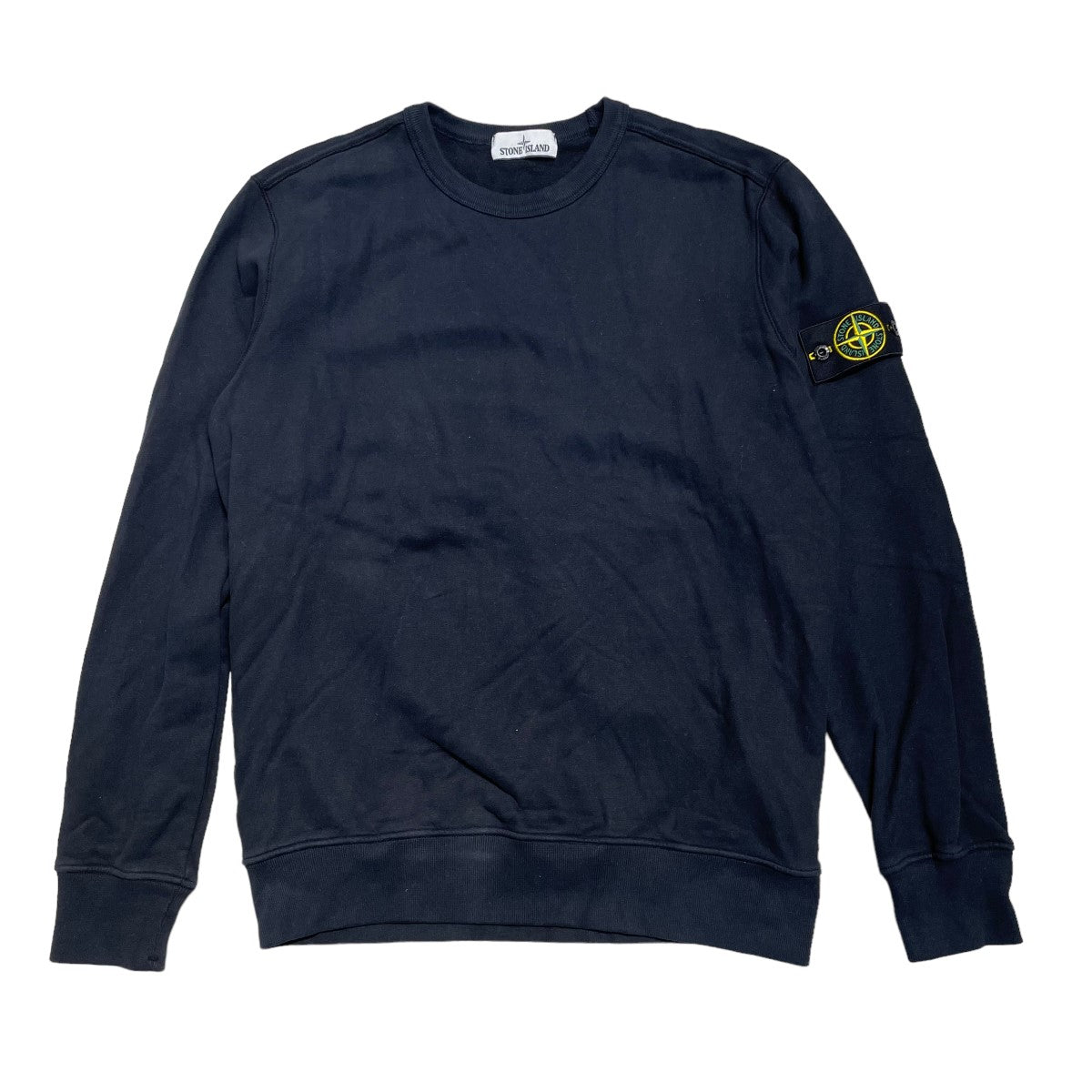 STONE ISLAND◇スウェット M コットン ブラック 711562720 19A W