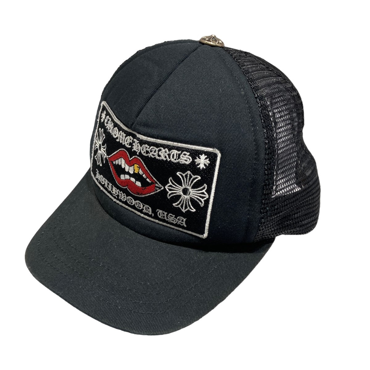 CHROME HEARTS(クロムハーツ) Chomper Hollywood Trucker Hat メッシュキャップ ブラック サイズ  12｜【公式】カインドオルオンライン ブランド古着・中古通販【kindal】