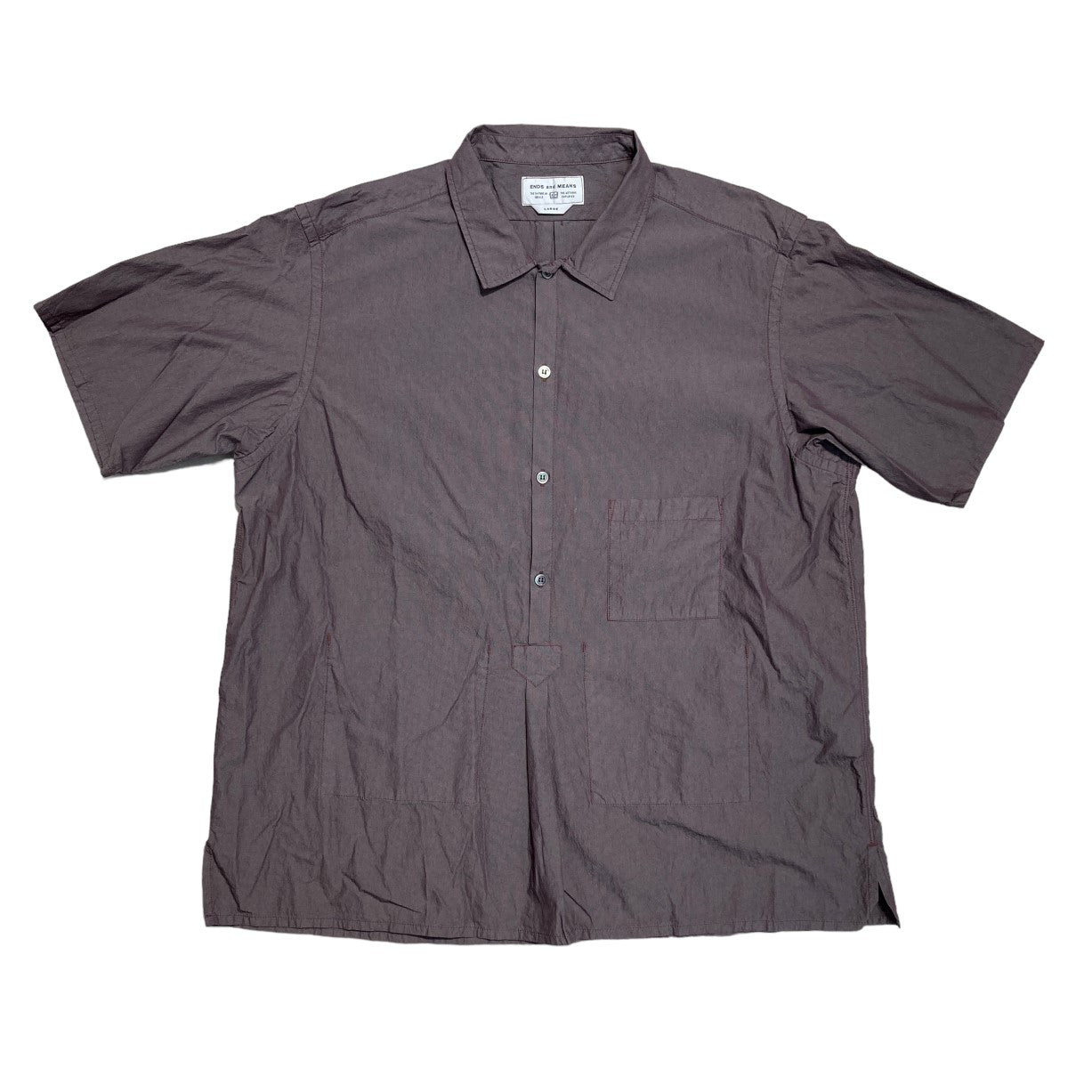 ENDS and MEANS(エンズアンドミーンズ) Nizza Shirts 半袖シャツ