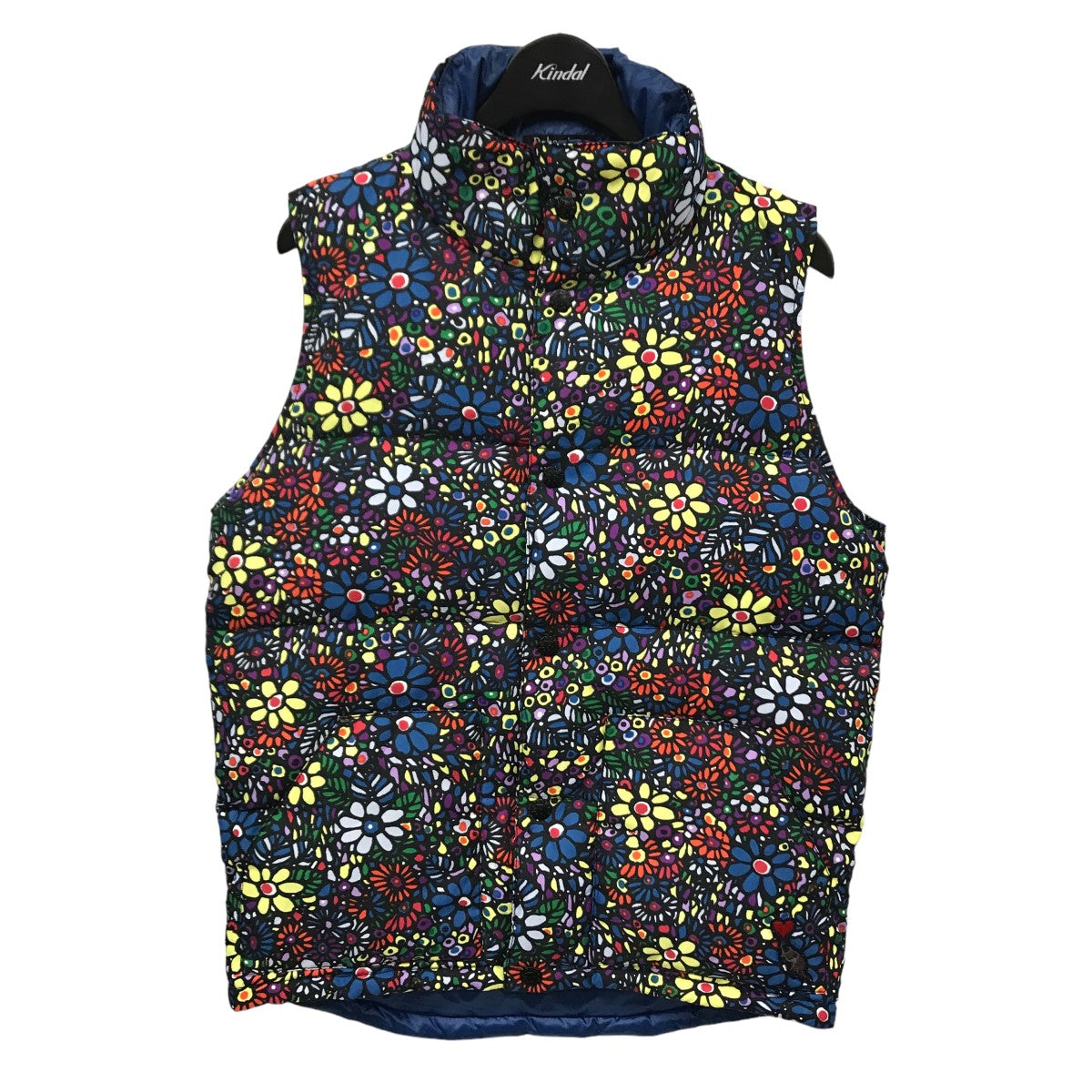 花柄 中綿ベスト