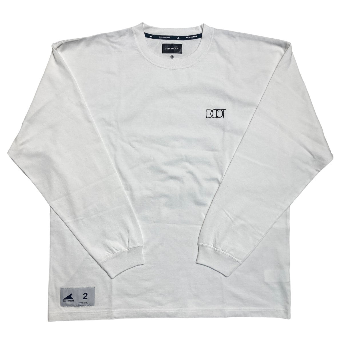 DESCENDANT(ディセンダント) PORT ORGANIC COTTON LS ロゴ刺繍長袖Tシャツ／241ATDS-CSM17  241ATDS-CSM17 ホワイト サイズ L｜【公式】カインドオルオンライン ブランド古着・中古通販【kindal】