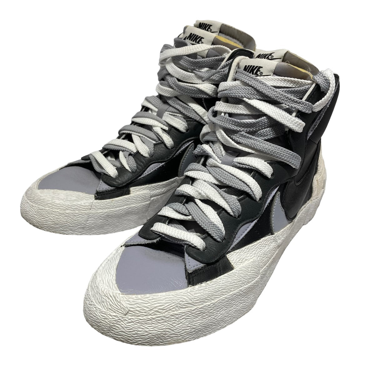 NIKE×sacai BLAZER MID BLACK WOLF GREY WHITE ブレーザーミッド／BV0072-002 BV0072-002  ブラック サイズ 27｜【公式】カインドオルオンライン ブランド古着・中古通販【kindal】