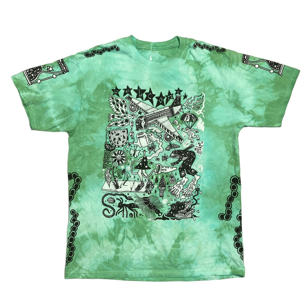 タイダイプリント半袖Tシャツ