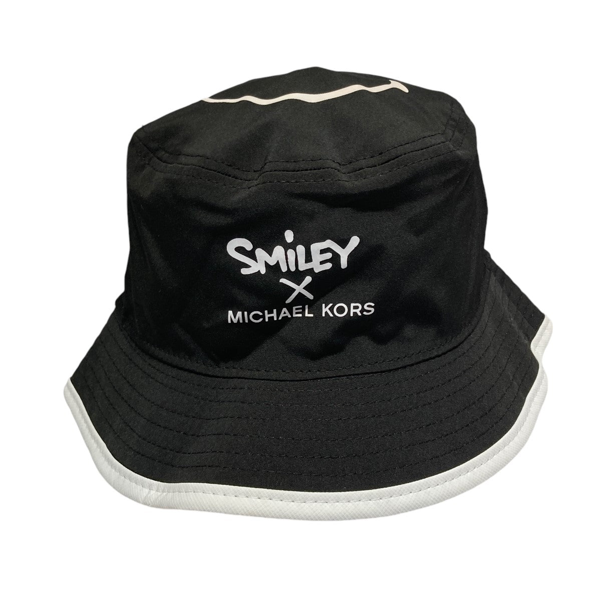 MICHAEL KORS Smiley Reversible Bucket Hatリバーシブルバケットハット 古着・中古-1枚目のアイテム画像