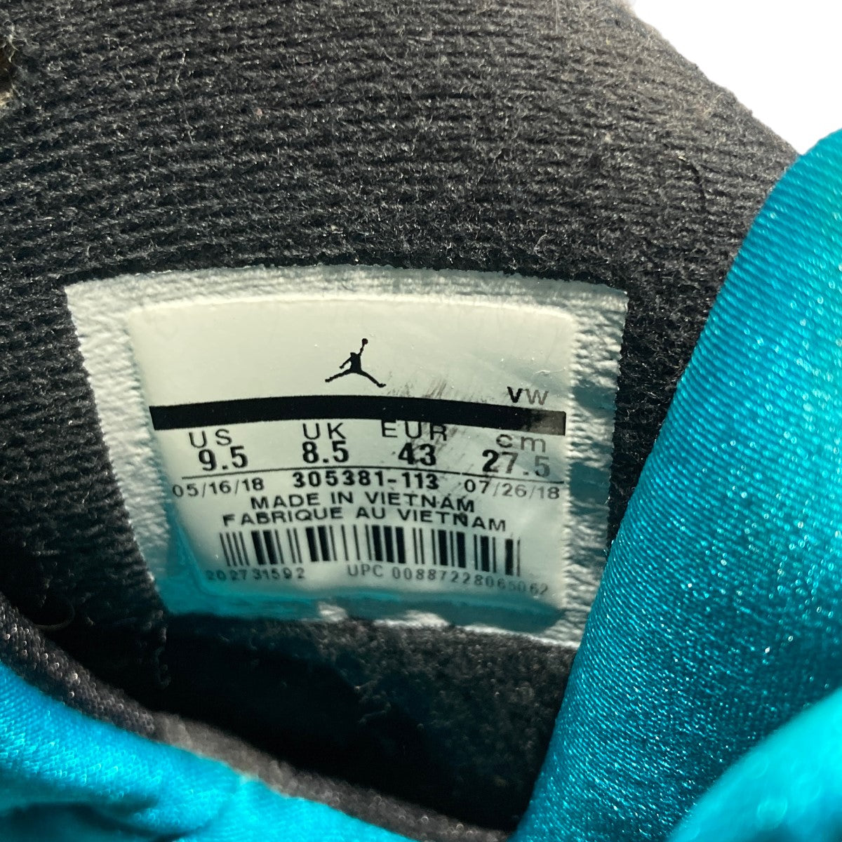 AIR JORDAN 8 RETRO SOUTH BEACHスニーカー305381 113