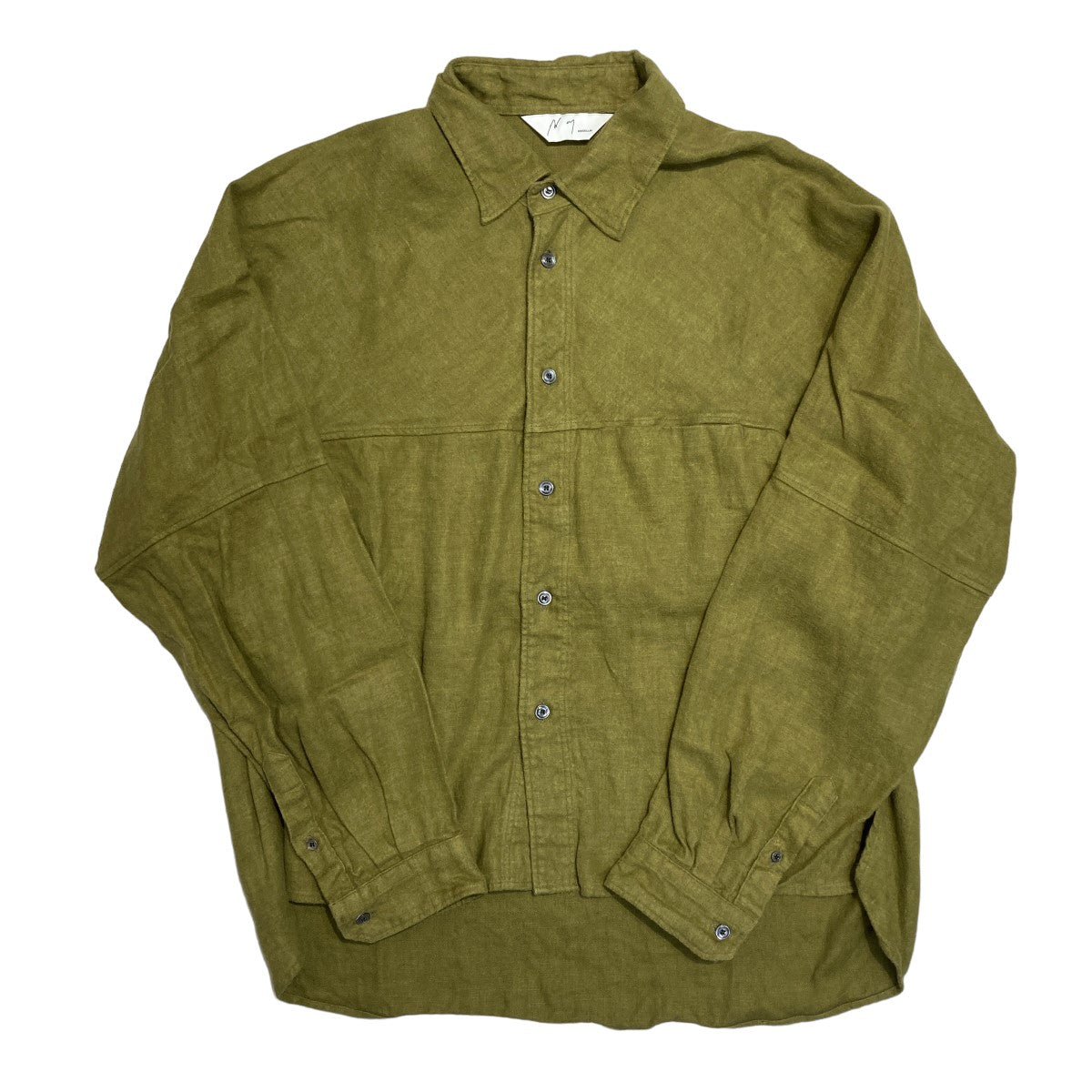 ANCELLM(アンセルム) LINENSUEDE KIMONO SHIRTリネン ネルシャツANC-SH11-A ANC-SH11-A グリーン  サイズ 2｜【公式】カインドオルオンライン ブランド古着・中古通販【kindal】