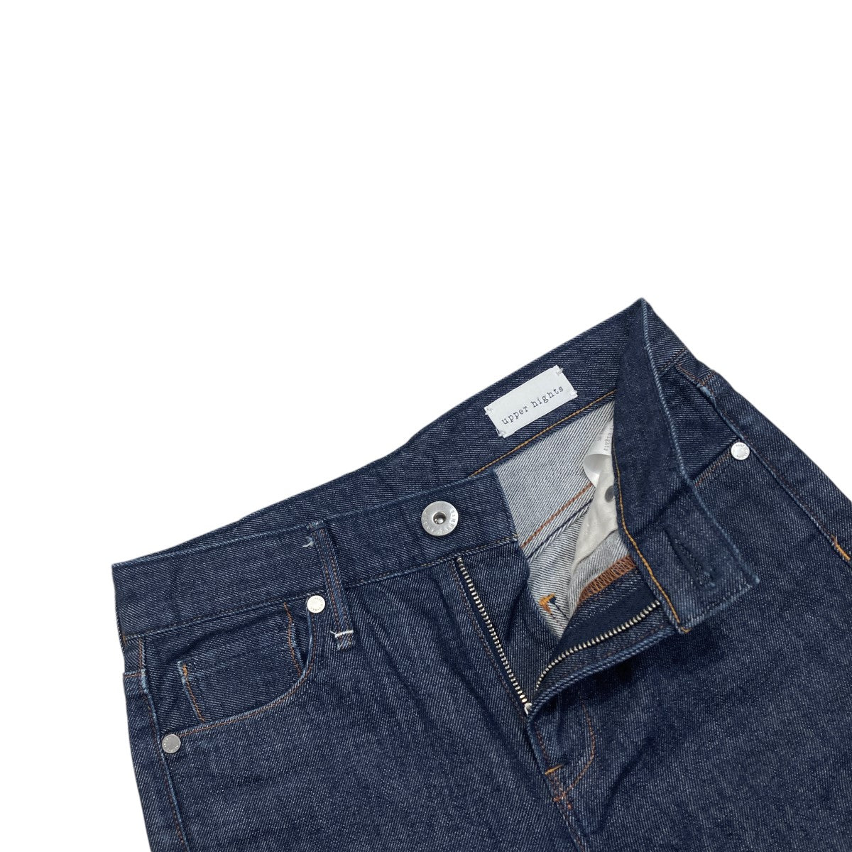 upper hights THE BIRKIN BLUE RINSE CUT OFFフレアデニムパンツ2803131-BRC 古着・中古-3枚目のアイテム画像