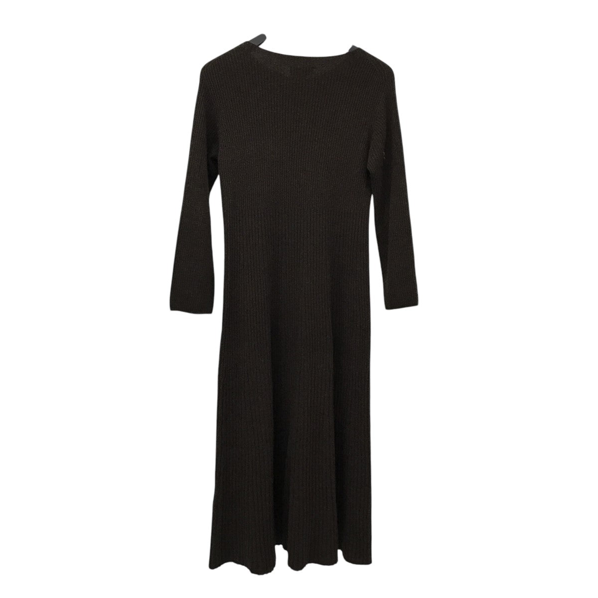 ホールガーメントリブフレアニットワンピース1626-299-4065ニットワンピース