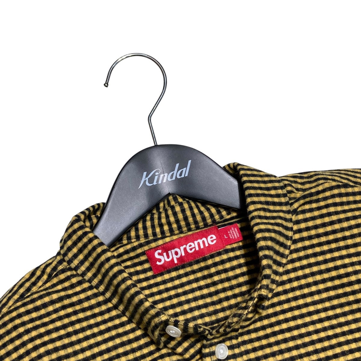 Loose Fit Flannel Oxford Shirtチェックボタンダウンシャツ