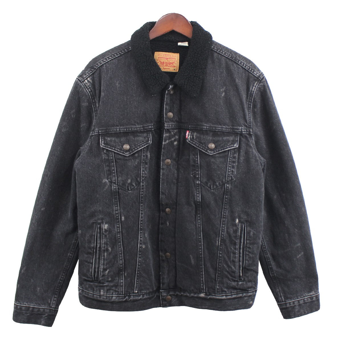 Supreme×Levis 16AW Bleached Sherpa Trucker Jacket ボア デニム ...