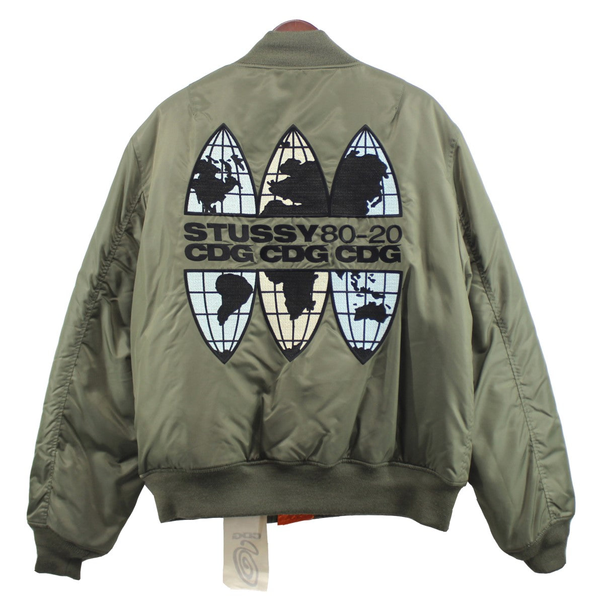 STUSSY × Comme des Garcons 20AW 40th Anniversary CDG MA-1 Jacket ...