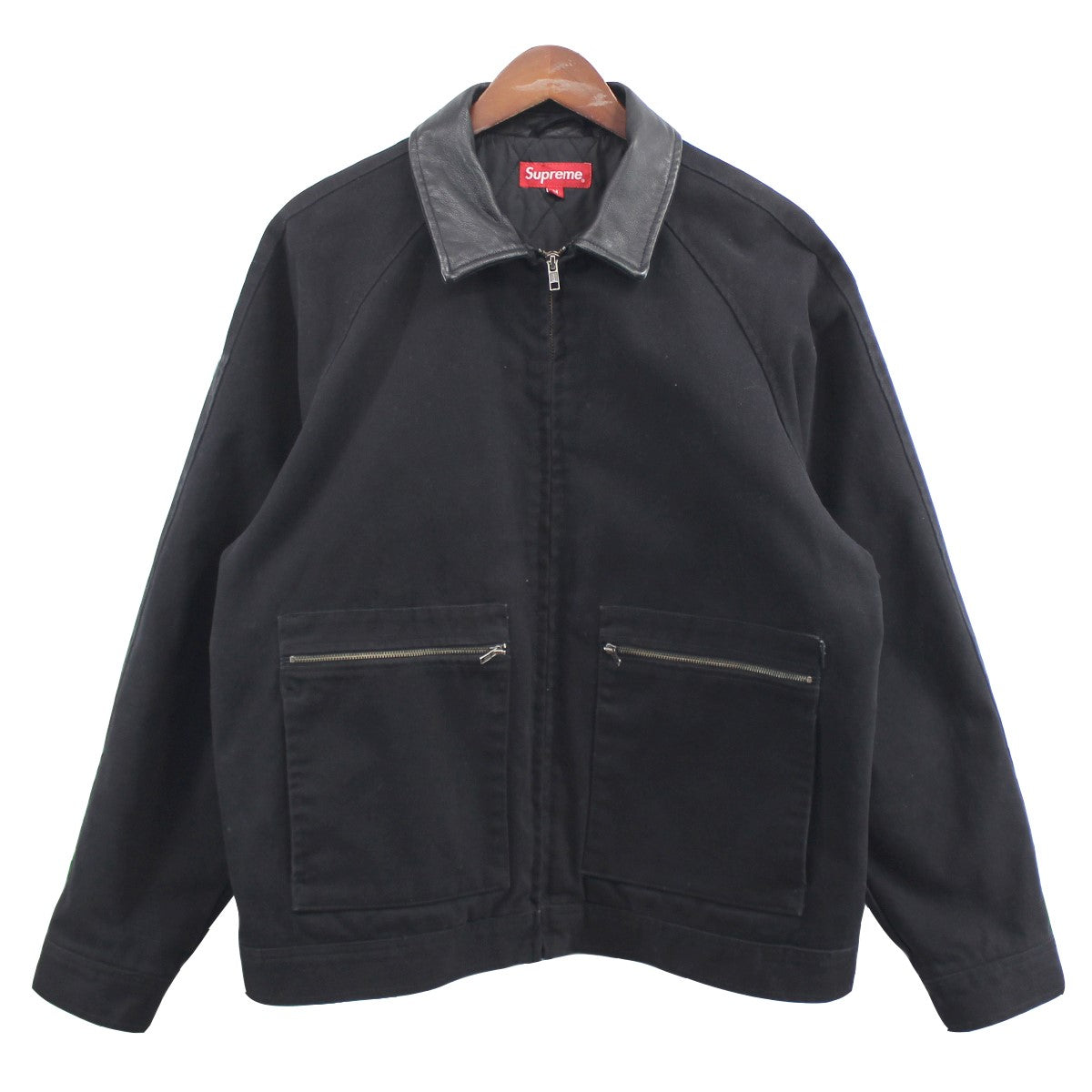 SUPREME(シュプリーム) 20AW Leather Collar Work Jacket レザーカラー ワークジャケット ブラック サイズ  13｜【公式】カインドオルオンライン ブランド古着・中古通販【kindal】