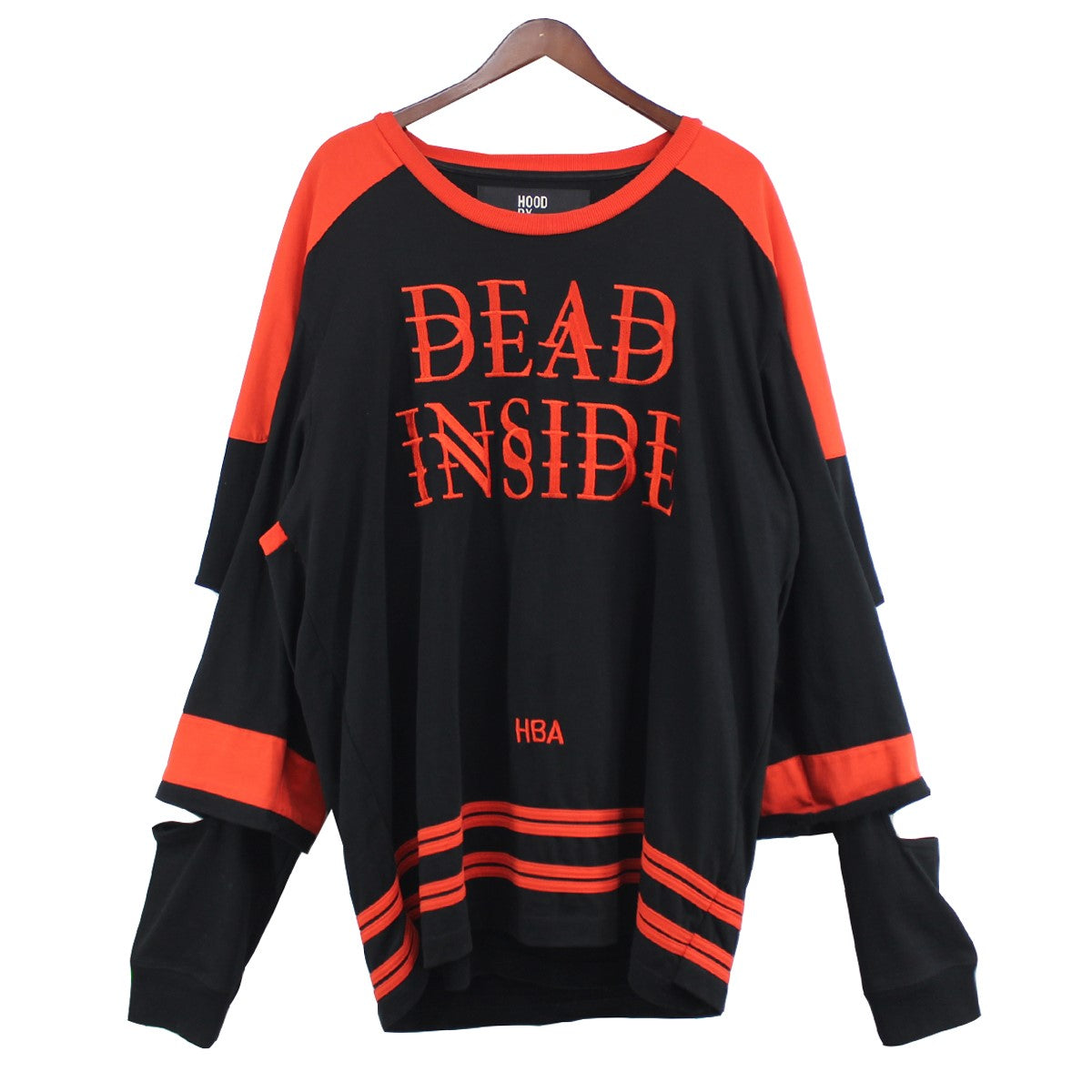 HOOD BY AIR(フッドバイエアー) HBA SWEATSHIRT WITH DEAD INSIDE EMBROIDERY スウェット ブラック  サイズ 13｜【公式】カインドオルオンライン ブランド古着・中古通販【kindal】