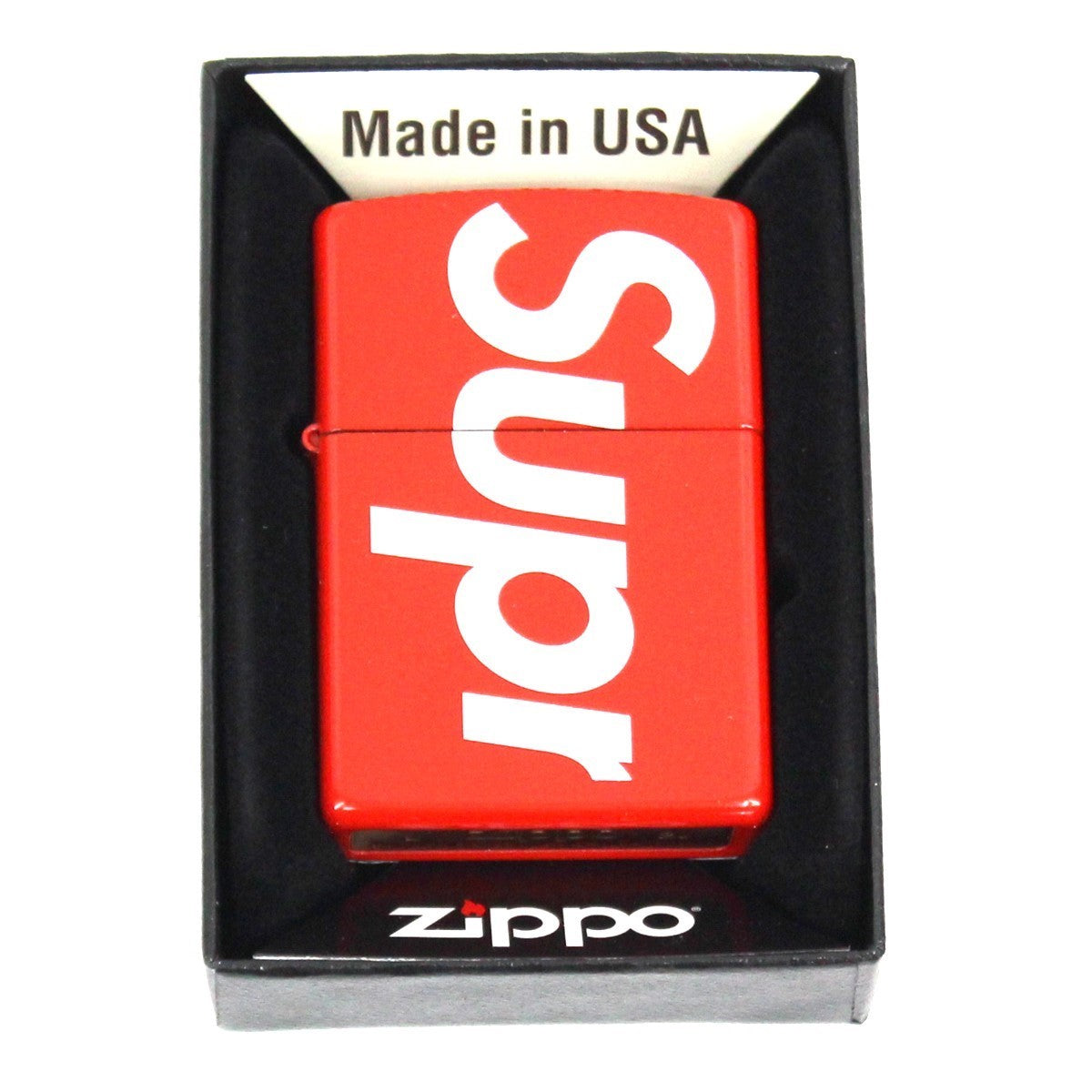 SUPREME(シュプリーム) 21SS Logo Zippo ロゴジッポー ジッポ レッド 