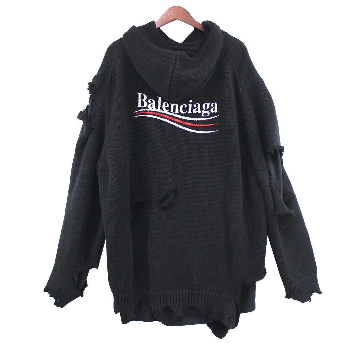 BALENCIAGA(バレンシアガ) 21AW Political Campaign Destroyed Hoodie ...