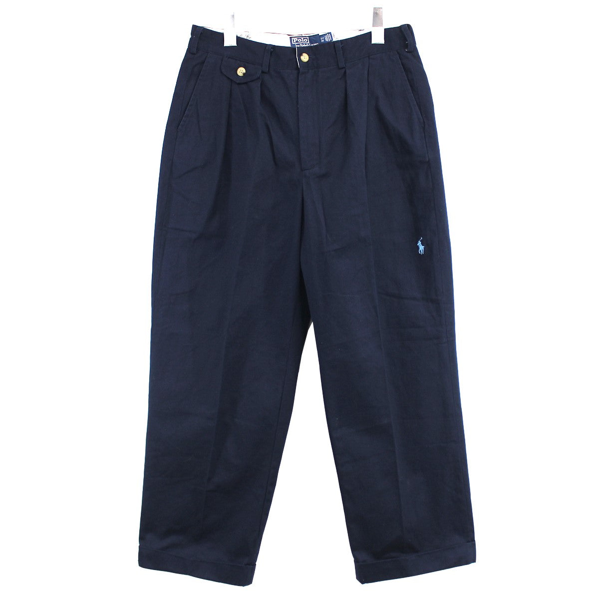 POLO RALPH LAUREN × BEAMS 22SS 長谷川昭雄 別注 Cotton Twill 2Pleat BIG Chino Pants  ネイビー サイズ 14｜【公式】カインドオルオンライン ブランド古着・中古通販【kindal】