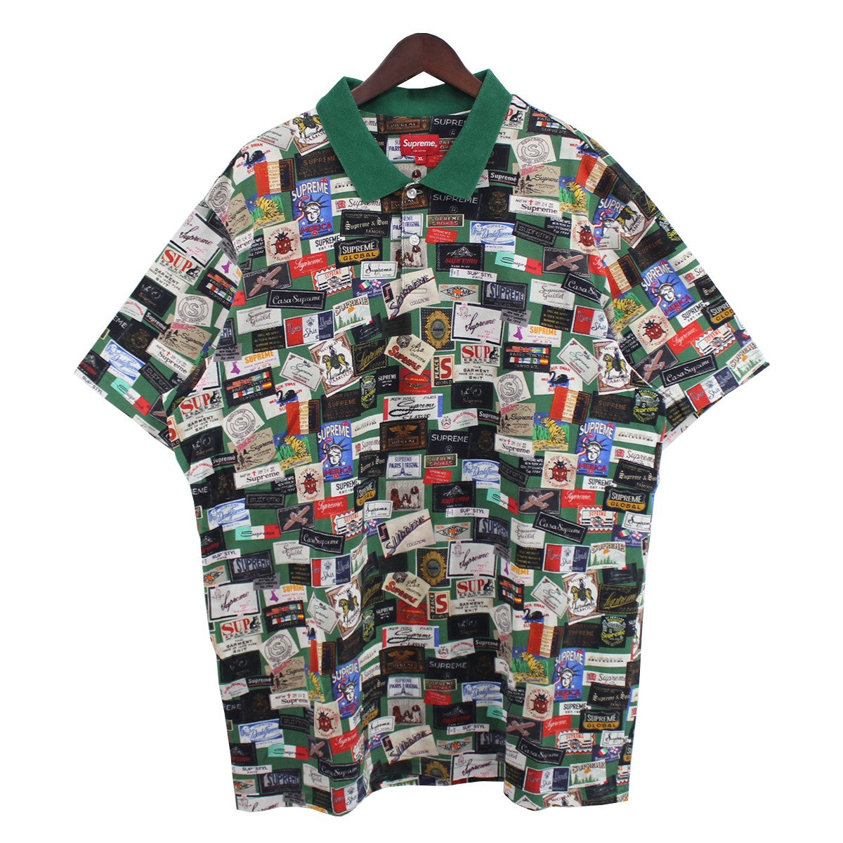 SUPREME(シュプリーム) 21SS Labels Polo ロゴ ラベル ポロシャツ 