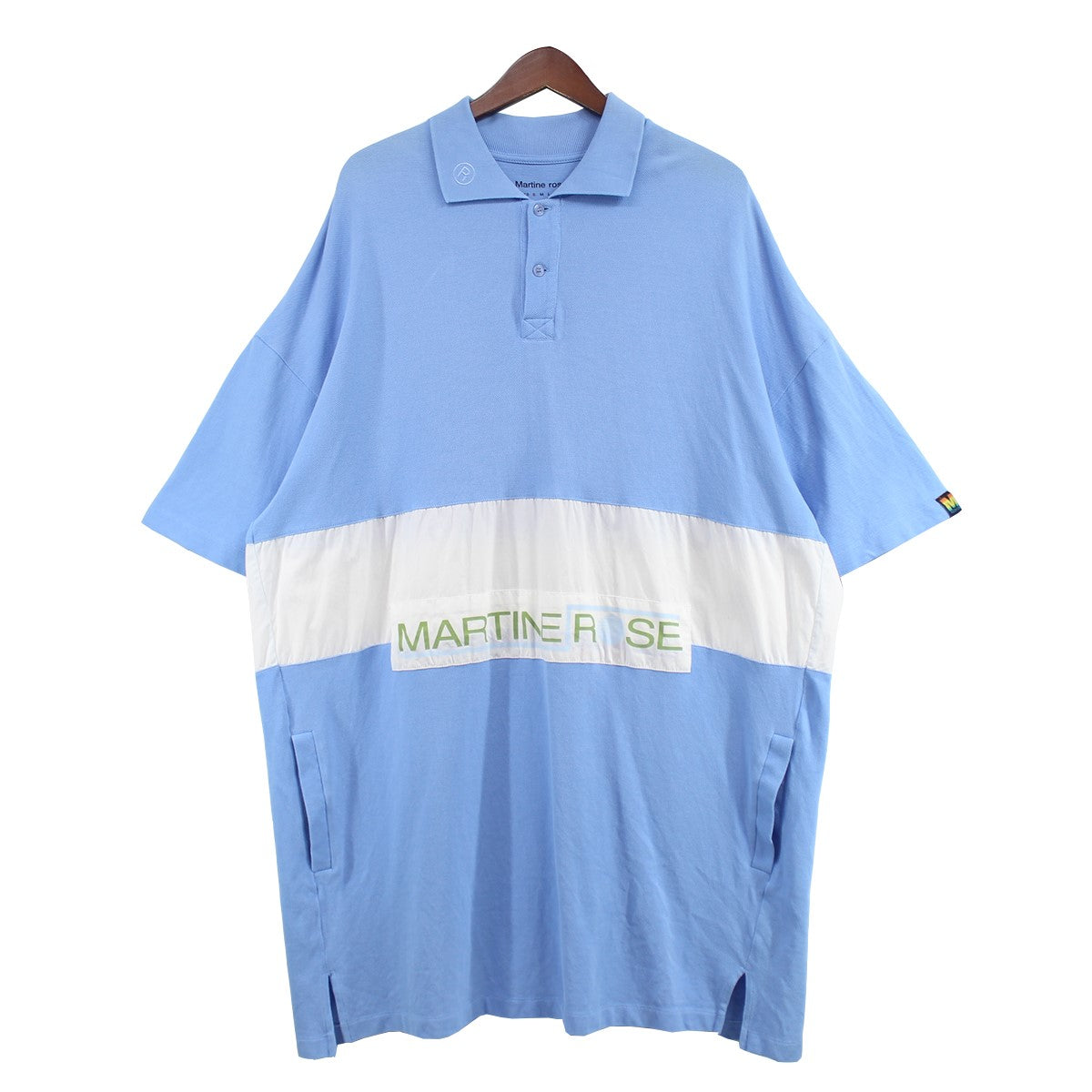 Martine Rose(マーティンローズ) Oversized Polo Shirt ロゴ オーバーサイズ ポロシャツ W10M921UO  ライトブルー サイズ 16｜【公式】カインドオルオンライン ブランド古着・中古通販【kindal】