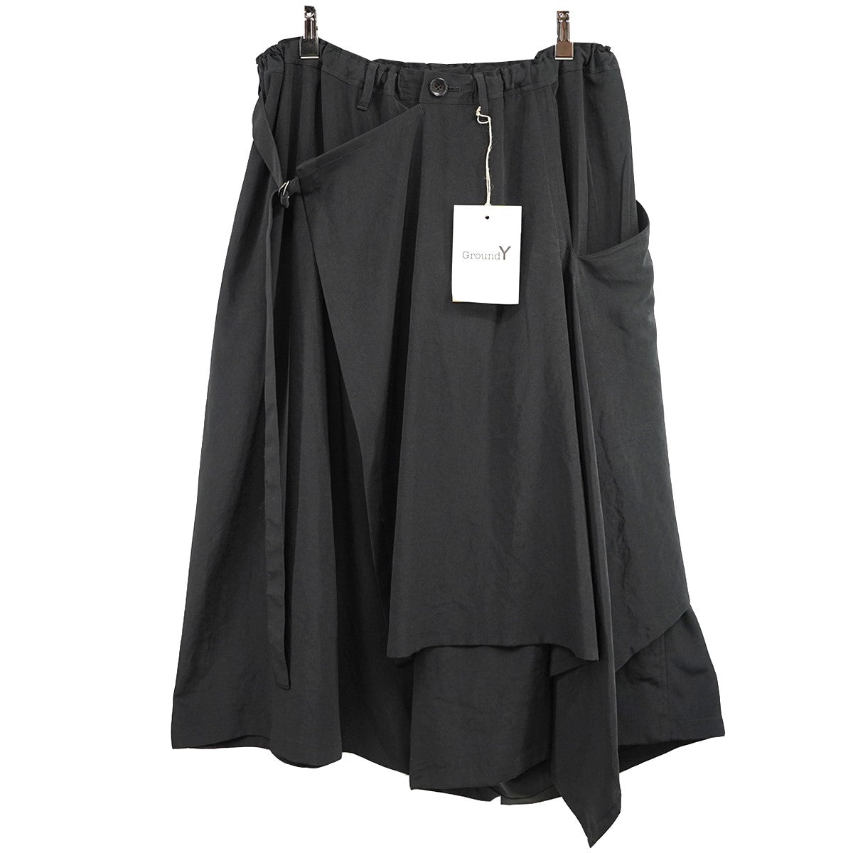 Ground Y (Yohji Yamamoto) 23SS Vintage De Chine Front Tuck Sarouel Pants  GI-P01-500 ブラック サイズ 15｜【公式】カインドオルオンライン ブランド古着・中古通販【kindal】