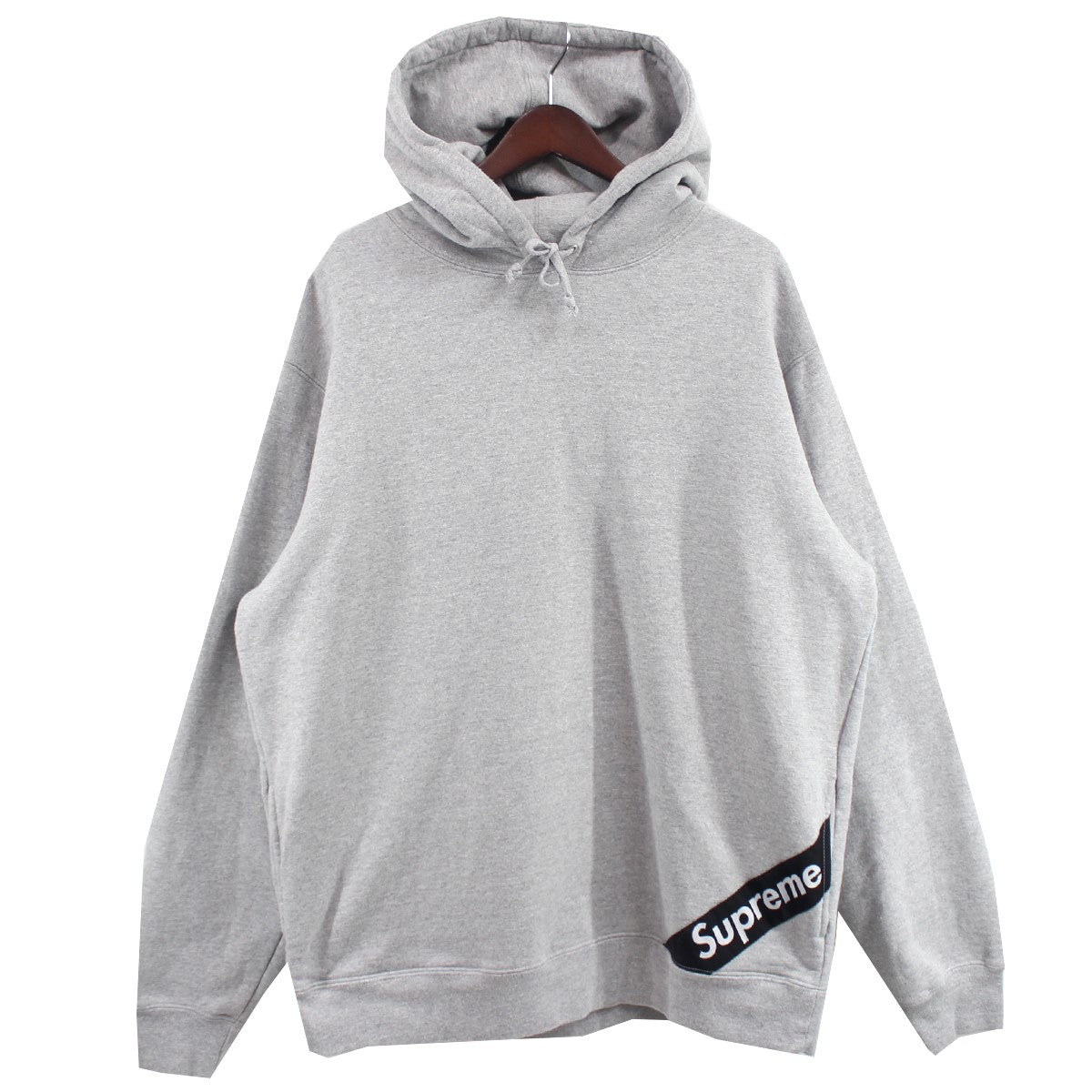 SUPREME(シュプリーム) 18SS Corner Label Hooded Sweatshirt コーナー ラベル パーカー グレー サイズ  13｜【公式】カインドオルオンライン ブランド古着・中古通販【kindal】