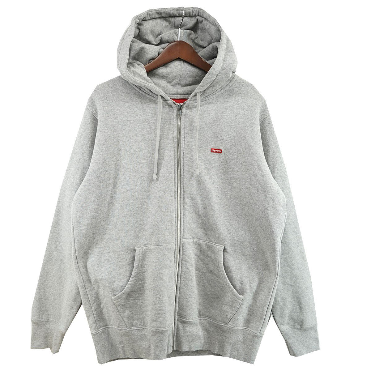 Supreme(シュプリーム) Small Box Logo Zip Up Hooded Sweat スモールボックスロゴ パーカー グレー サイズ  M｜【公式】カインドオルオンライン ブランド古着・中古通販【kindal】