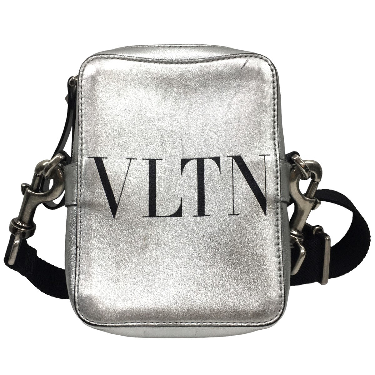 VALENTINO(ヴァレンチノ) VLTN ロゴ ショルダーバッグ シルバー サイズ 11｜【公式】カインドオルオンライン  ブランド古着・中古通販【kindal】