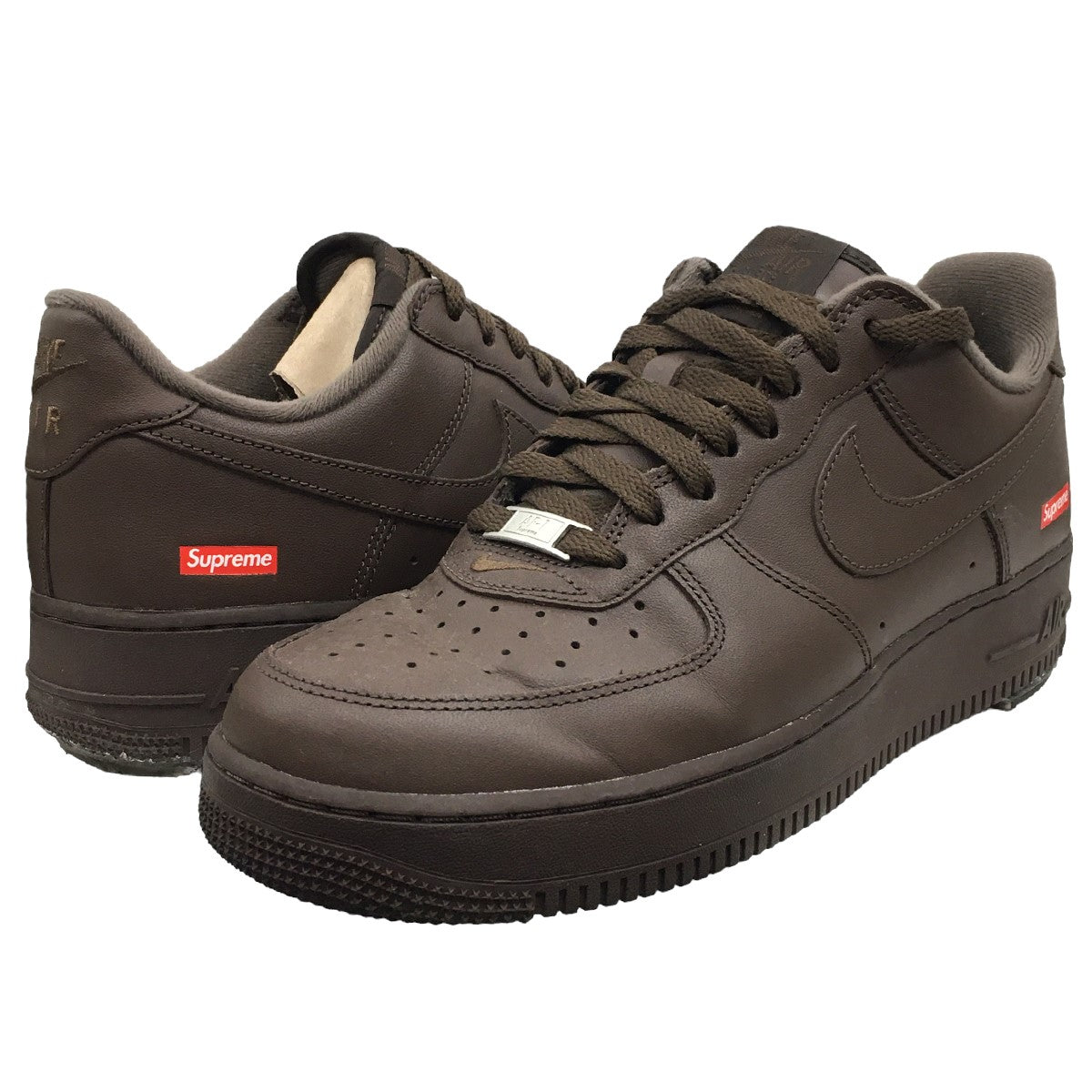 Supreme × NIKE 23AW Air Force 1 Low Baroque Brown ロゴ エアフォース1スニーカー  CU9225-200 バロックブラウン サイズ 27．5cm｜【公式】カインドオルオンライン ブランド古着・中古通販【kindal】