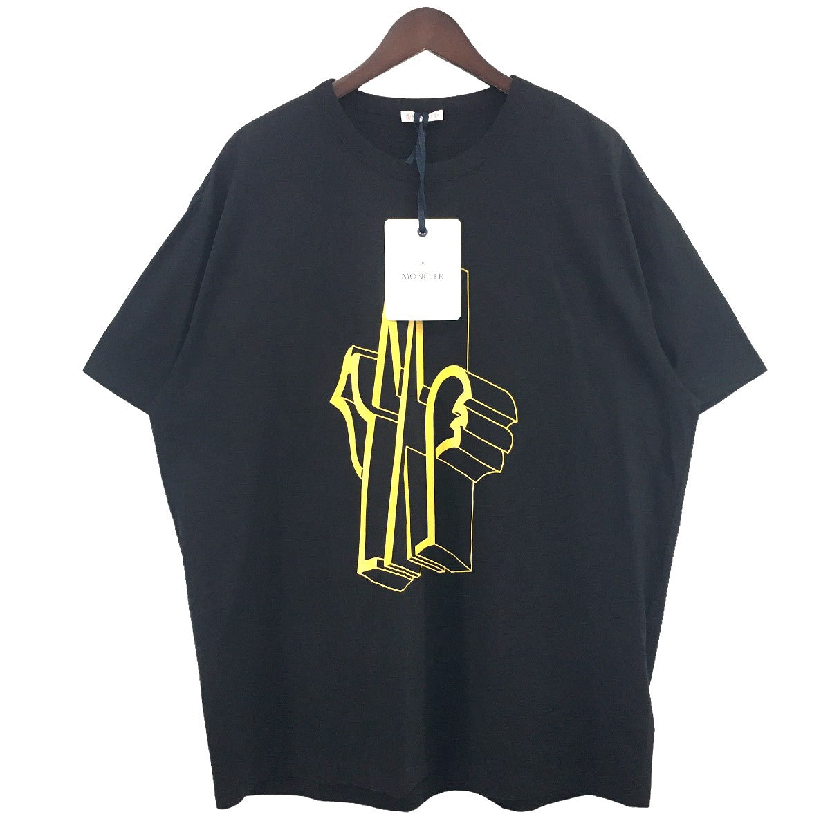 MONCLER(モンクレール) MAGLIA T-SHIRT ロゴ Tシャツ E20918002250 ブラック サイズ  15｜【公式】カインドオルオンライン ブランド古着・中古通販【kindal】