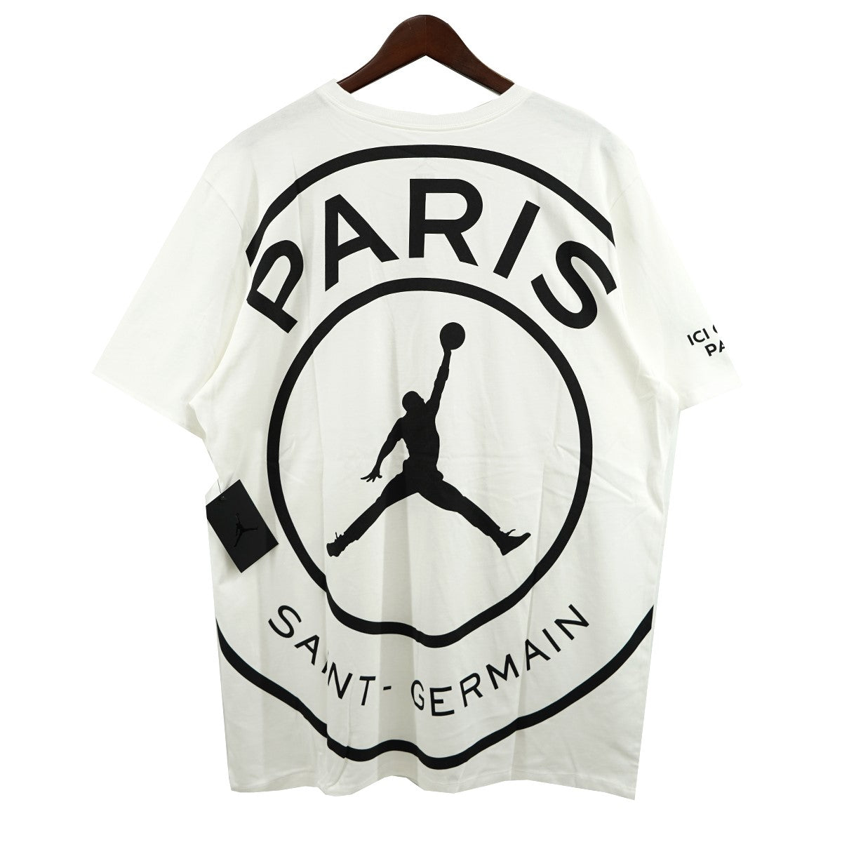 NIKE JORDAN BRAND ×Paris Saint-Germain NIKE AIR JORDAN PSG LOGO TEE ジャンプマン  ロゴ Tシャツ BQ4273-100 ホワイト サイズ 15｜【公式】カインドオルオンライン ブランド古着・中古通販【kindal】