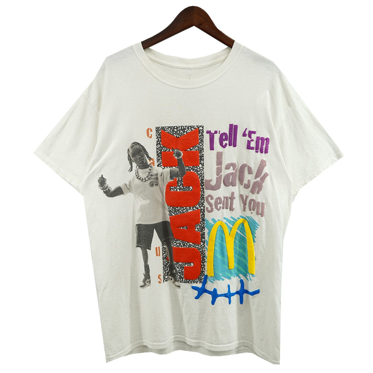 Travis Scott Cactus Jack x McDonald’s(トラヴィス スコット カクタス ジャック x マクドナルド) Jack  Smile T-Shirt Travis ロゴ トラヴィス Ｔシャツ ホワイト サイズ 14｜【公式】カインドオルオンライン ...