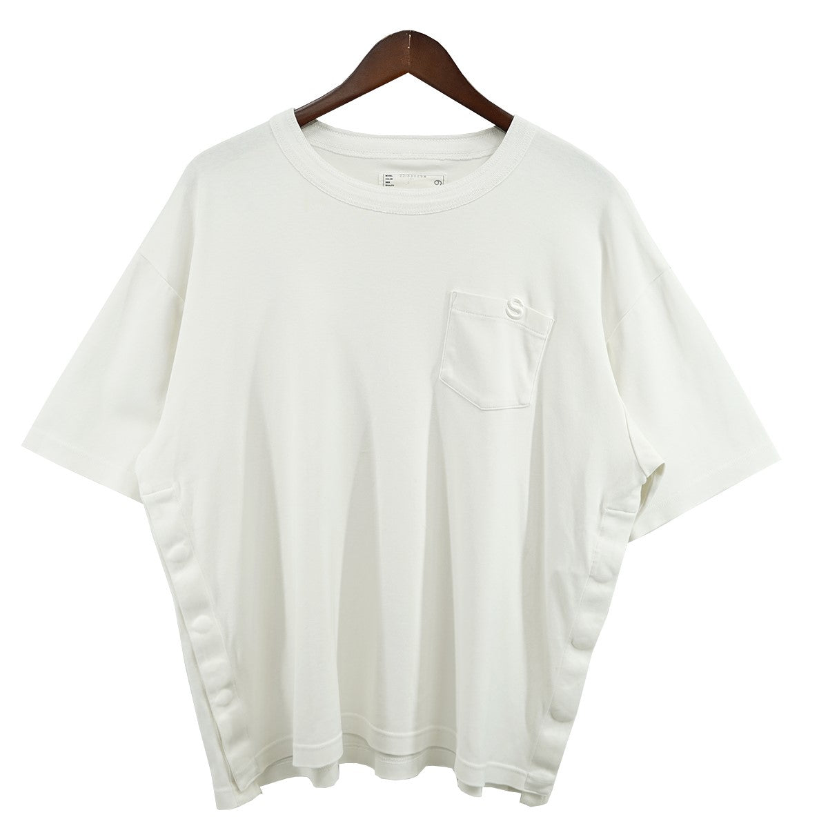 sacai(サカイ) 23SS S Cotton Jersey T-Shirt Sロゴ コットン ジャージー Tシャツ 定価29700円  23-03029M ホワイト サイズ 17｜【公式】カインドオルオンライン ブランド古着・中古通販【kindal】