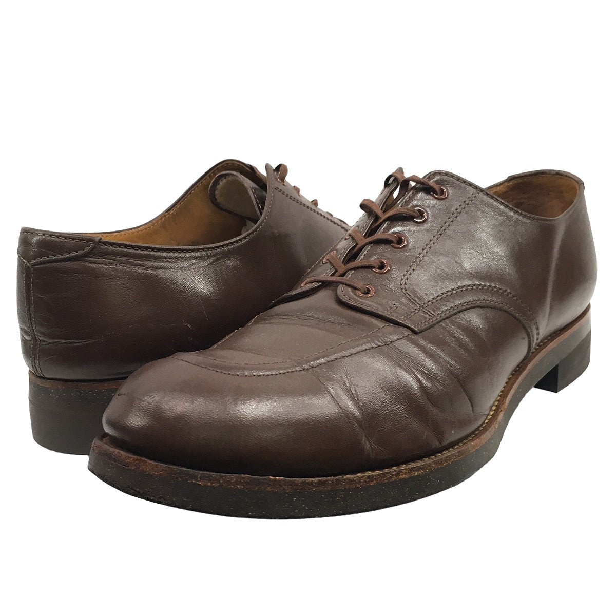 TIMEWORN CLOTHING AtLast＆Co(タイムウォーンクロージング アットラスト) U-TIP SHOES Uチップ レザーシューズ  ブラウン サイズ 15｜【公式】カインドオルオンライン ブランド古着・中古通販【kindal】