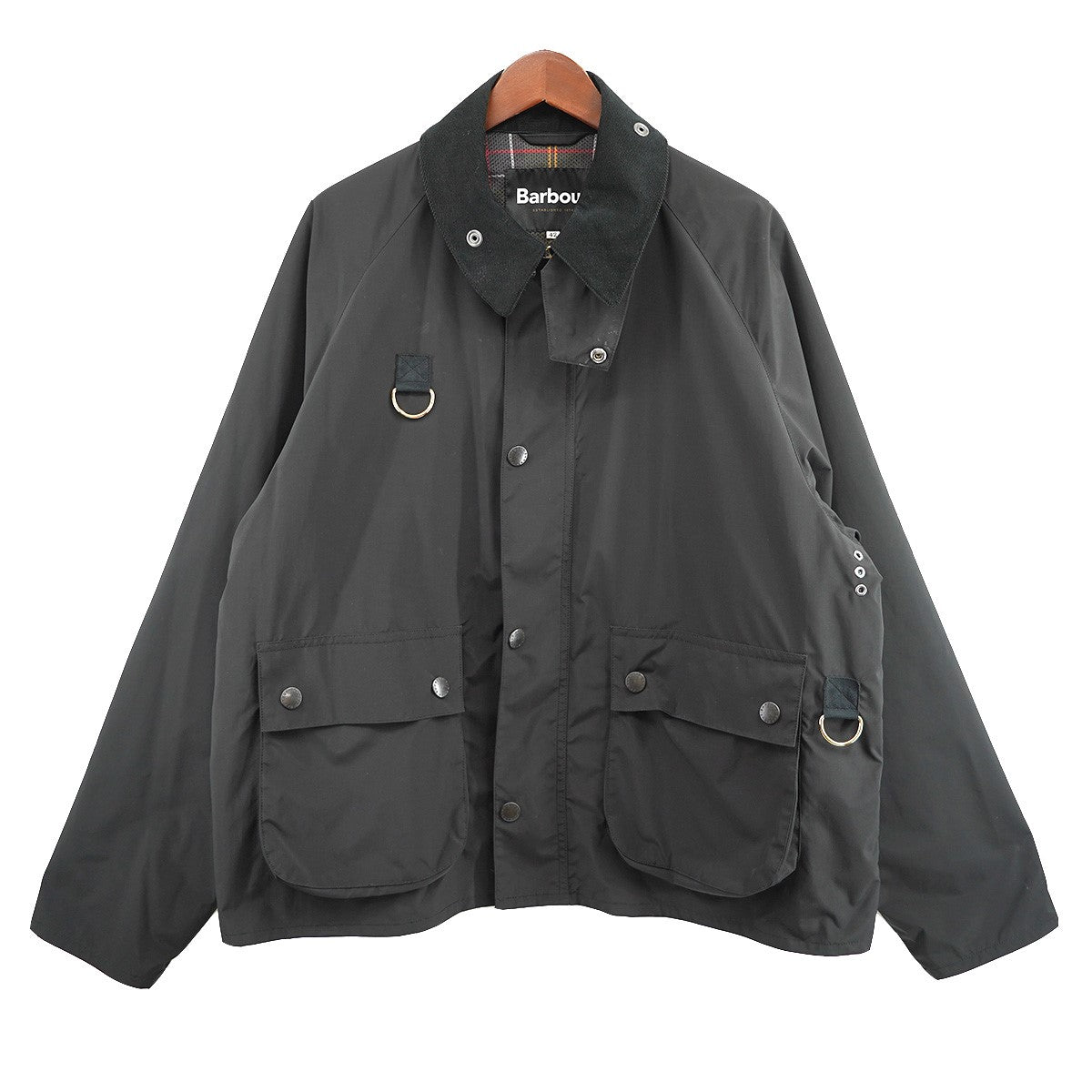 Barbour(バーブァー バブアー バブワー) 24SS Bshop別注 BLYTH ショートジャケット 241MCAS136 ブラック サイズ  42｜【公式】カインドオルオンライン ブランド古着・中古通販【kindal】