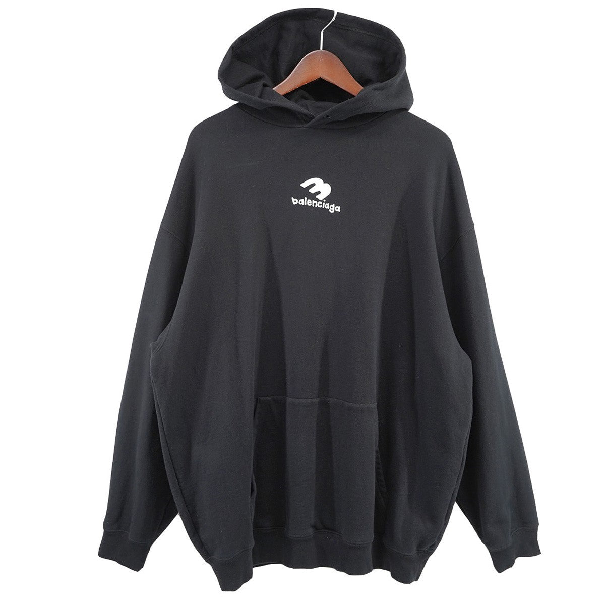 BALENCIAGA(バレンシアガ) 22AW 3B Logo Printed Hoodie ロゴ パーカー 570811 TNVH2 ブラック  サイズ L｜【公式】カインドオルオンライン ブランド古着・中古通販【kindal】