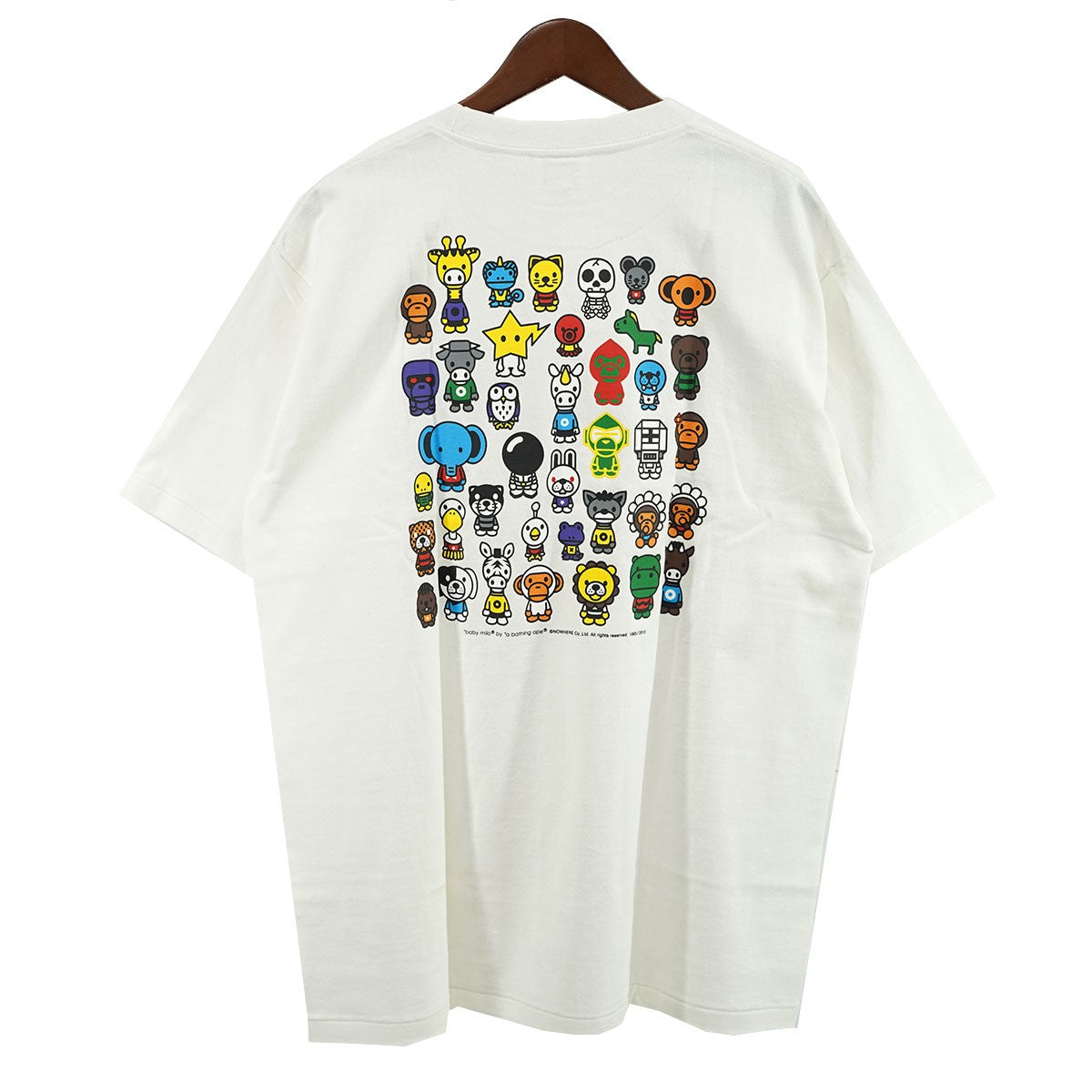 A BATHING APE(アベイシングエイプ) BAPE MILO ベイプ マイロ キャラクター Tシャツ 2080-110-086 ホワイト サイズ  L｜【公式】カインドオルオンライン ブランド古着・中古通販【kindal】