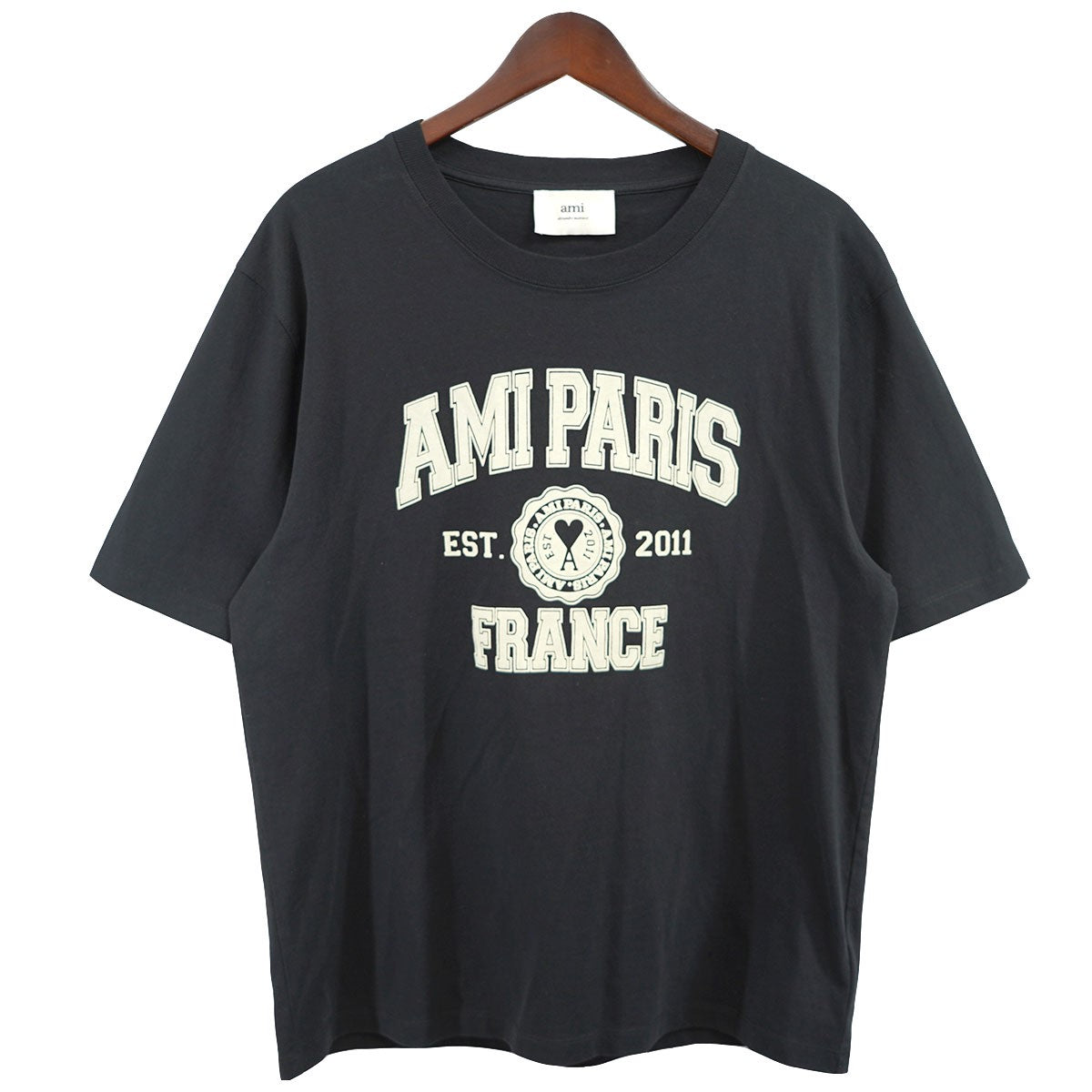 AMIPARIS(アミアレクサンドルマテュッシ) カレッジ ロゴTシャツ HTS010.702 ブラック サイズ XL｜【公式】カインドオルオンライン  ブランド古着・中古通販【kindal】