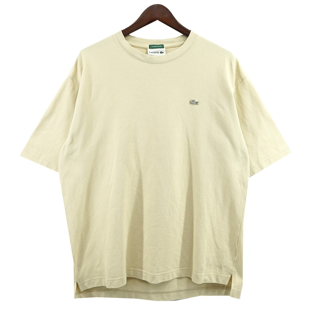 LACOSTE×JOURNAL STANDARD JOURNAL STANDARD 別注 ワニ ヘビー ピケ Tシャツ TH163PL ナチュラル  ベージュ サイズ FR5 US L｜【公式】カインドオルオンライン ブランド古着・中古通販【kindal】