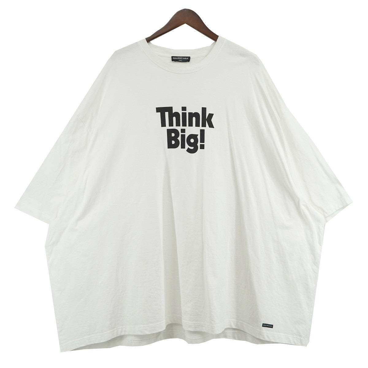 BALENCIAGA(バレンシアガ) Think BigプリントオーバーサイズTシャツ 508167 TYK79 ホワイト サイズ  L｜【公式】カインドオルオンライン ブランド古着・中古通販【kindal】