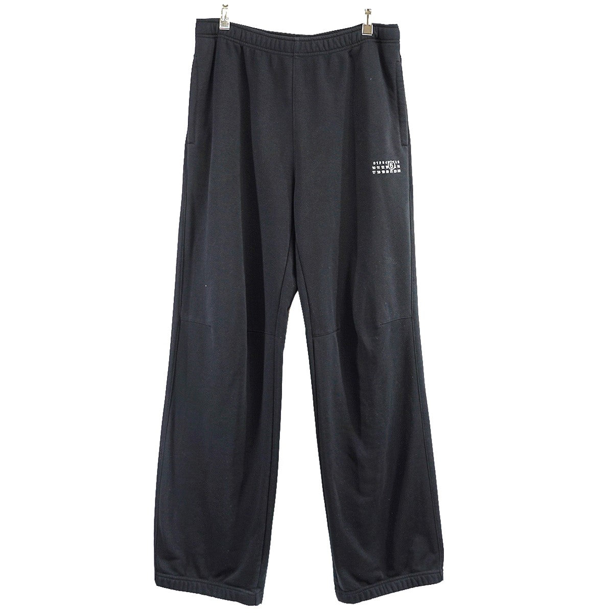 MM6 Maison Margiela(マルタンマルジェラ エムエムシックス) 24SS Wide-Leg Trousers ロゴ スウェットパンツ  SH0KA0012 S25623 ブラック サイズ S｜【公式】カインドオルオンライン ブランド古着・中古通販【kindal】