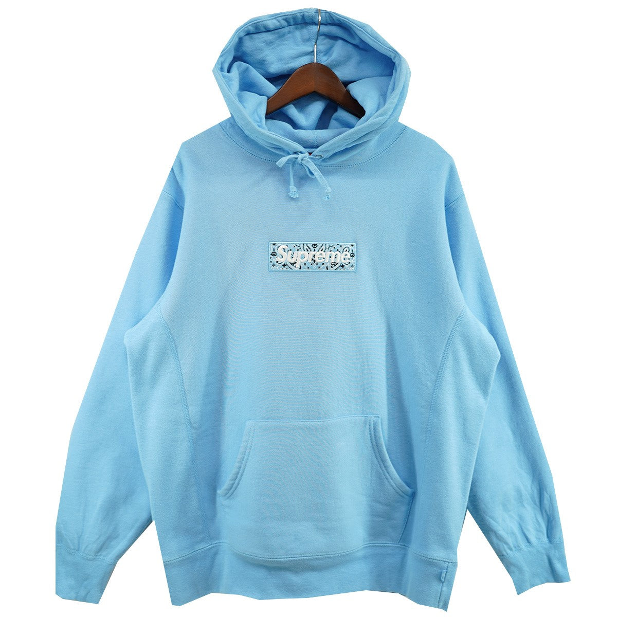 Supreme(シュプリーム) 19AWBandana Box Logo Hooded Sweatshirt バンダナボックスパーカー ライトブルー サイズ  L｜【公式】カインドオルオンライン ブランド古着・中古通販【kindal】