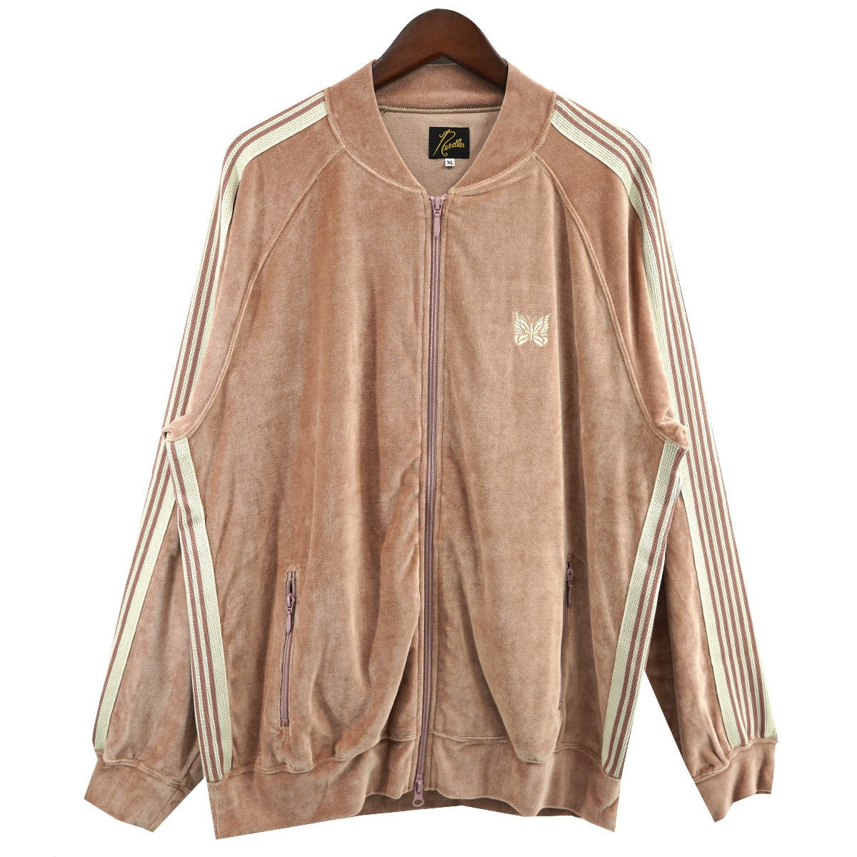 Needles(ニードルス) 23SS R．C． Track Jacket - C／PE Velour ベロア トラックジャケット MR291  定価31900円 オールドローズ (ピンク調) サイズ XL｜【公式】カインドオルオンライン ブランド古着・中古通販【kindal】