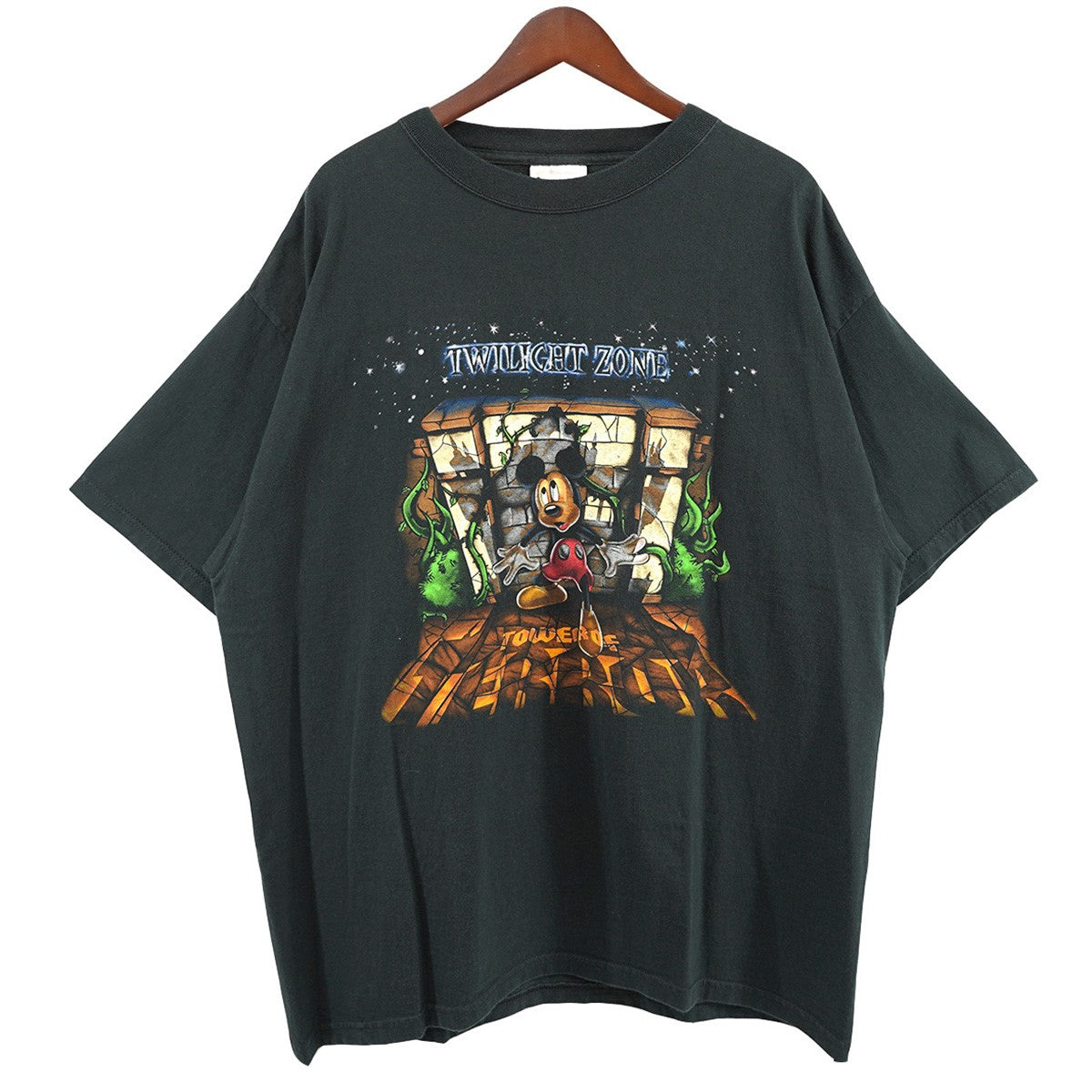 VINTAGE(ヴィンテージ) 90s DISNEY VINTAGE TOWER OF TERROR ディズニー ミッキー Tシャツ ブラック サイズ  XL｜【公式】カインドオルオンライン ブランド古着・中古通販【kindal】