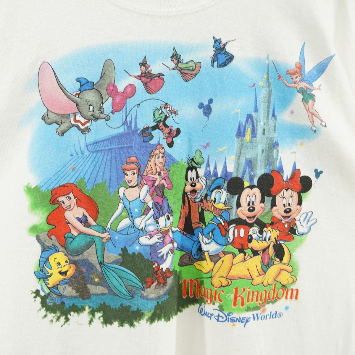 VINTAGE 古着・中古 90s Walt Disney World Magic Kingdom T ディズニー Tシャツ