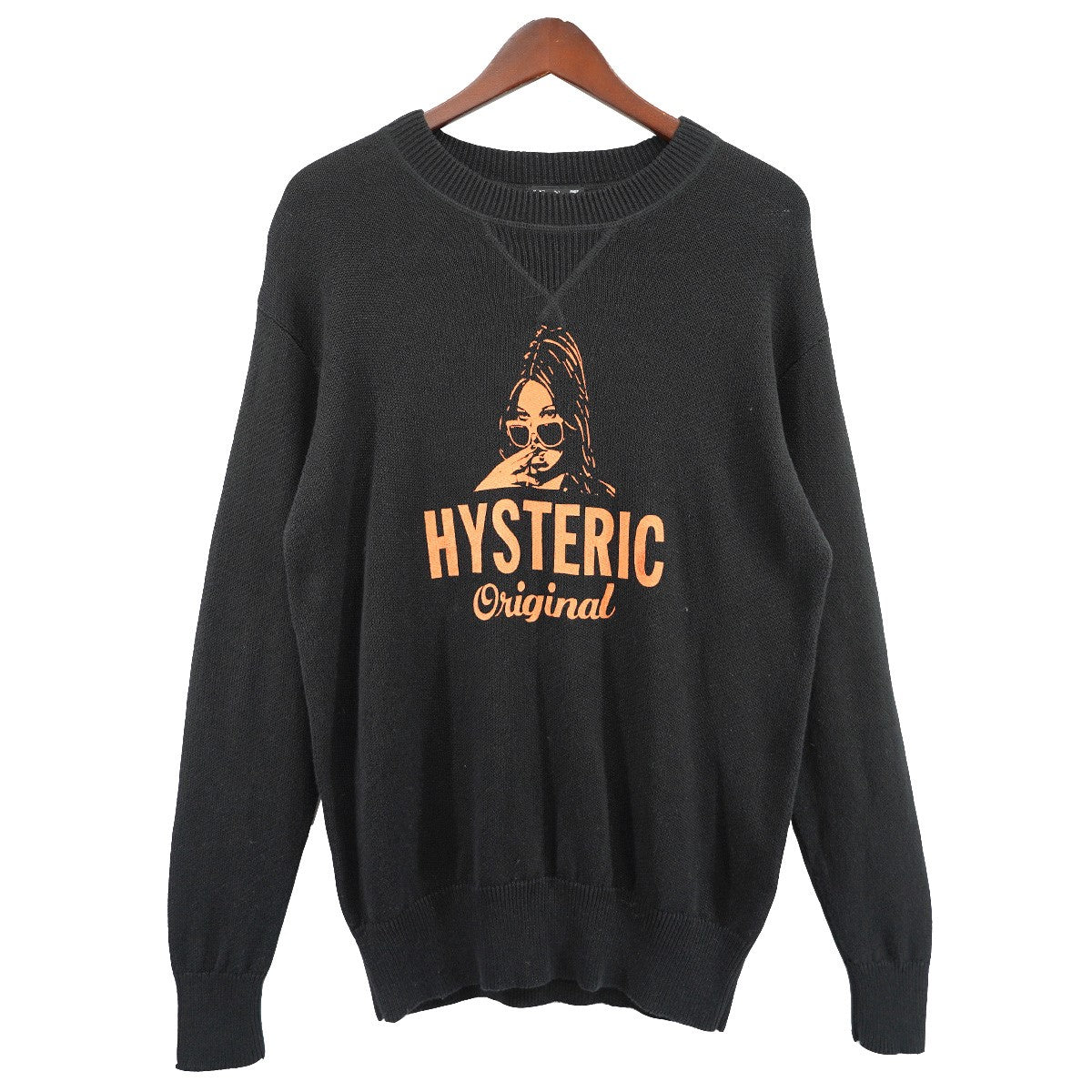 Hysteric Glamour(ヒステリックグラマー) ORIGINAL PT ガール プリント ニット 02171NS04 ブラック サイズ  S｜【公式】カインドオルオンライン ブランド古着・中古通販【kindal】