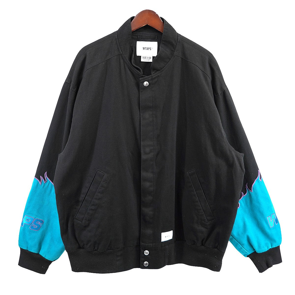 WTAPS(ダブルタップス) 20SS／DRIFTERS JACKET ドリフターズ 切替 フレーム ロゴ ジャケット 201BRDT-JKM04  ブラック サイズ X03｜【公式】カインドオルオンライン ブランド古着・中古通販【kindal】